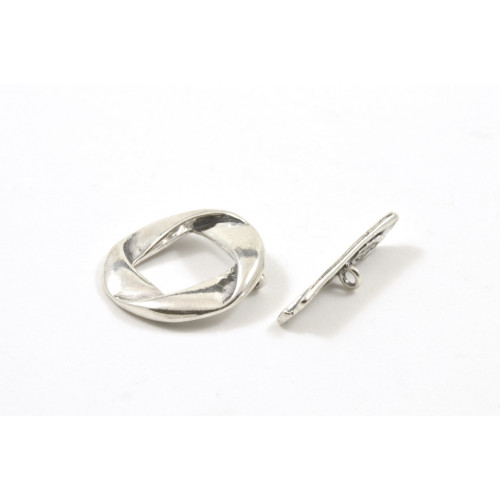 FERMOIR TOGGLE 17MM ARGENT STERLING .925